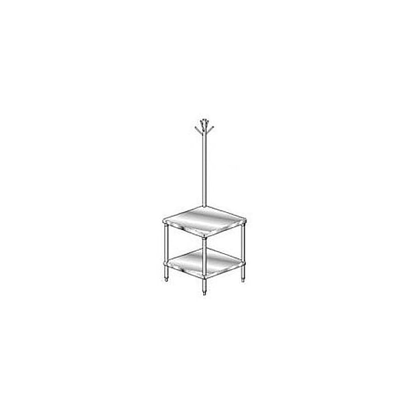 Aero Manufacturing Mixer Stand W/ Utensil Rack, 14 Ga 304 Stainless Steel Top, 36"W x 30"D 2MSRU-3036 - main